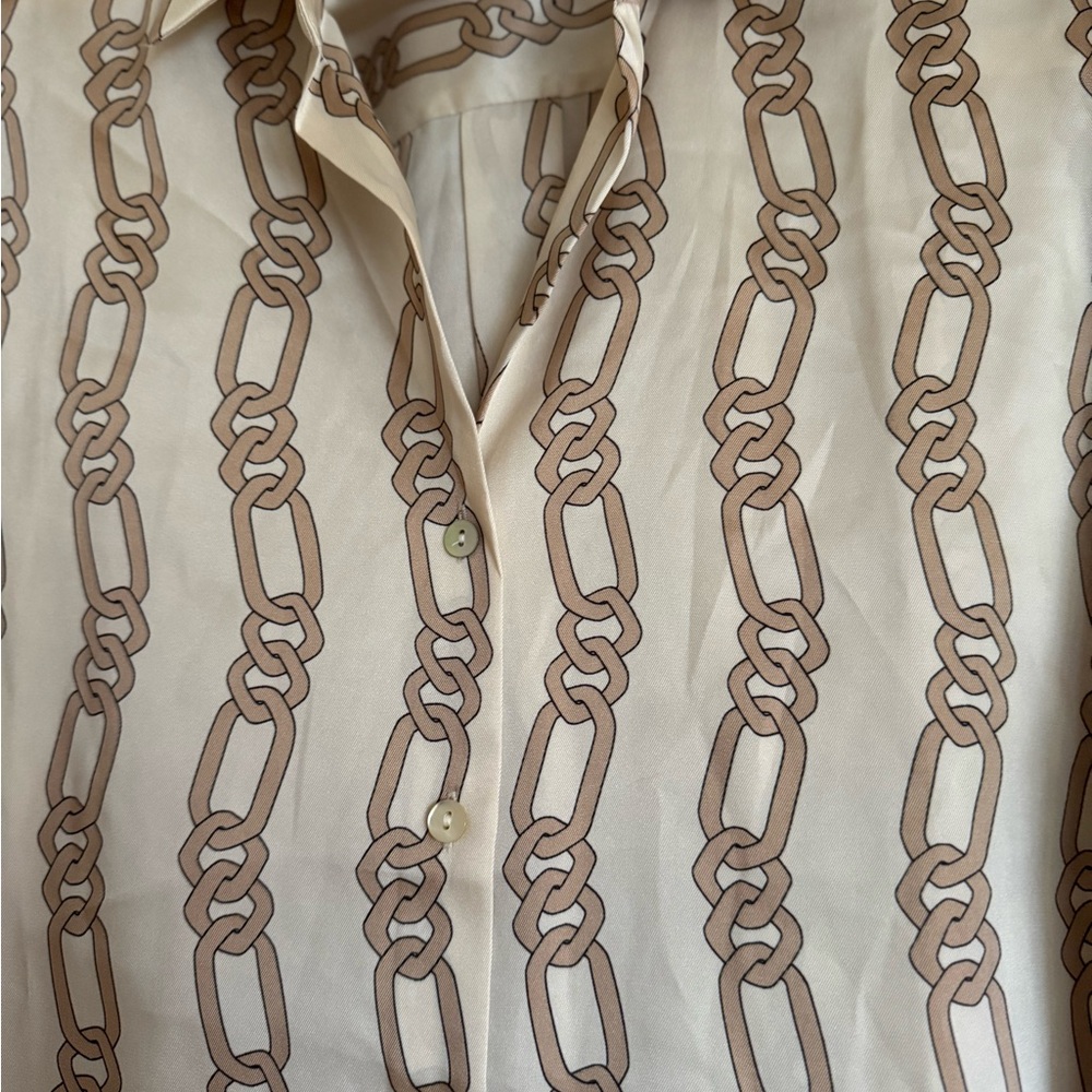 Rails Chain Pattern Cream Pantsuit
